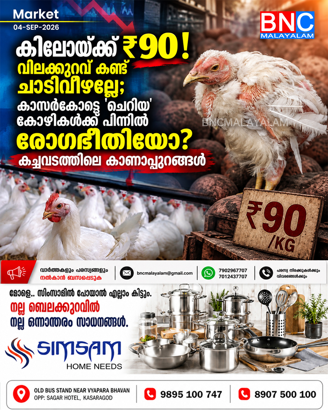 കിലോയ്ക്ക് ₹90! വിലക്കുറവ് കണ്ട് ചാടിവീഴല്ലേ;  ‘ചെറിയ’ കോഴികൾക്ക് പിന്നിൽ രോഗഭീതിയോ? കച്ചവടത്തിലെ കാണാപ്പുറങ്ങൾ